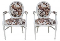 Peacock Chairs, Pair